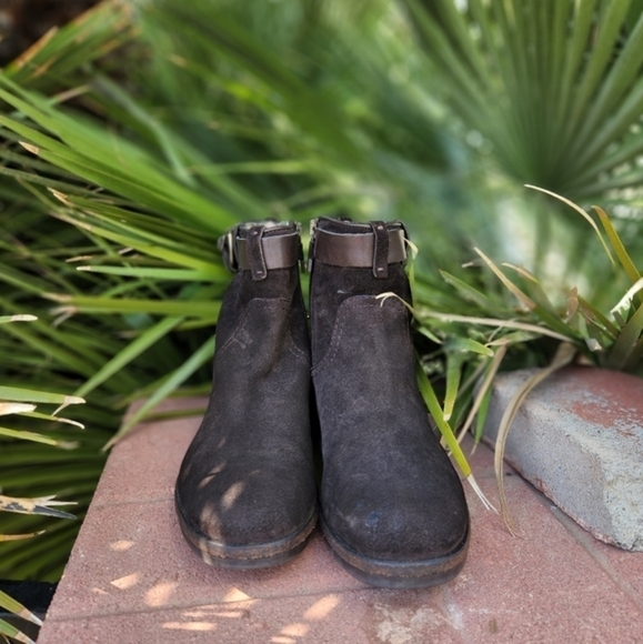 Alberto Fermani Sasso Suede Ankle Boot, Dark Brown - Picture 10 of 10